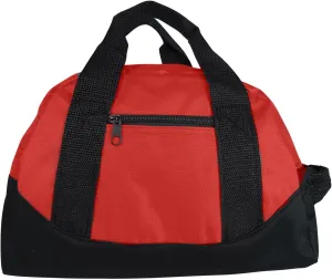 12" Mini Sport Travel Duffle Bag, Gym Bag, Carry-On (Pack of 1, Red)