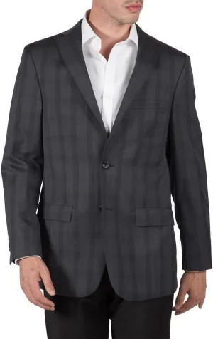 Adam Baker Men's Single Breasted Classic Fit 100% Luxury Lamb's Wool Blazer/Sport Coat