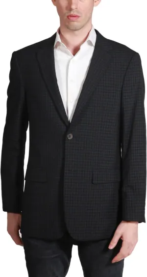 Adam Baker Men's Single Breasted Classic Fit 100% Luxury Lamb's Wool Blazer/Sport Coat