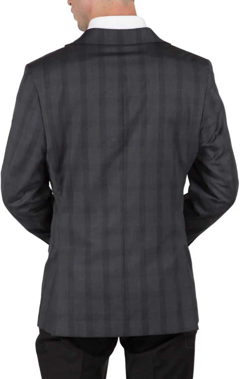 Adam Baker Men's Single Breasted Classic Fit 100% Luxury Lamb's Wool Blazer/Sport Coat