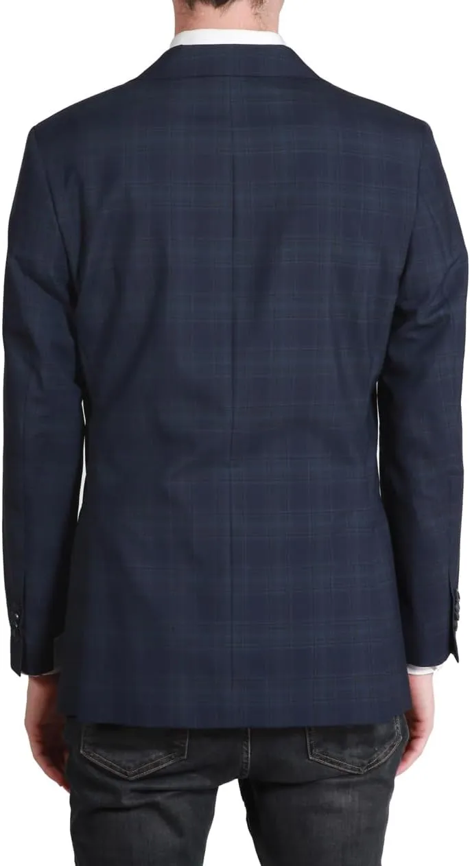 Adam Baker Men's Single Breasted Classic Fit 100% Luxury Lamb's Wool Blazer/Sport Coat