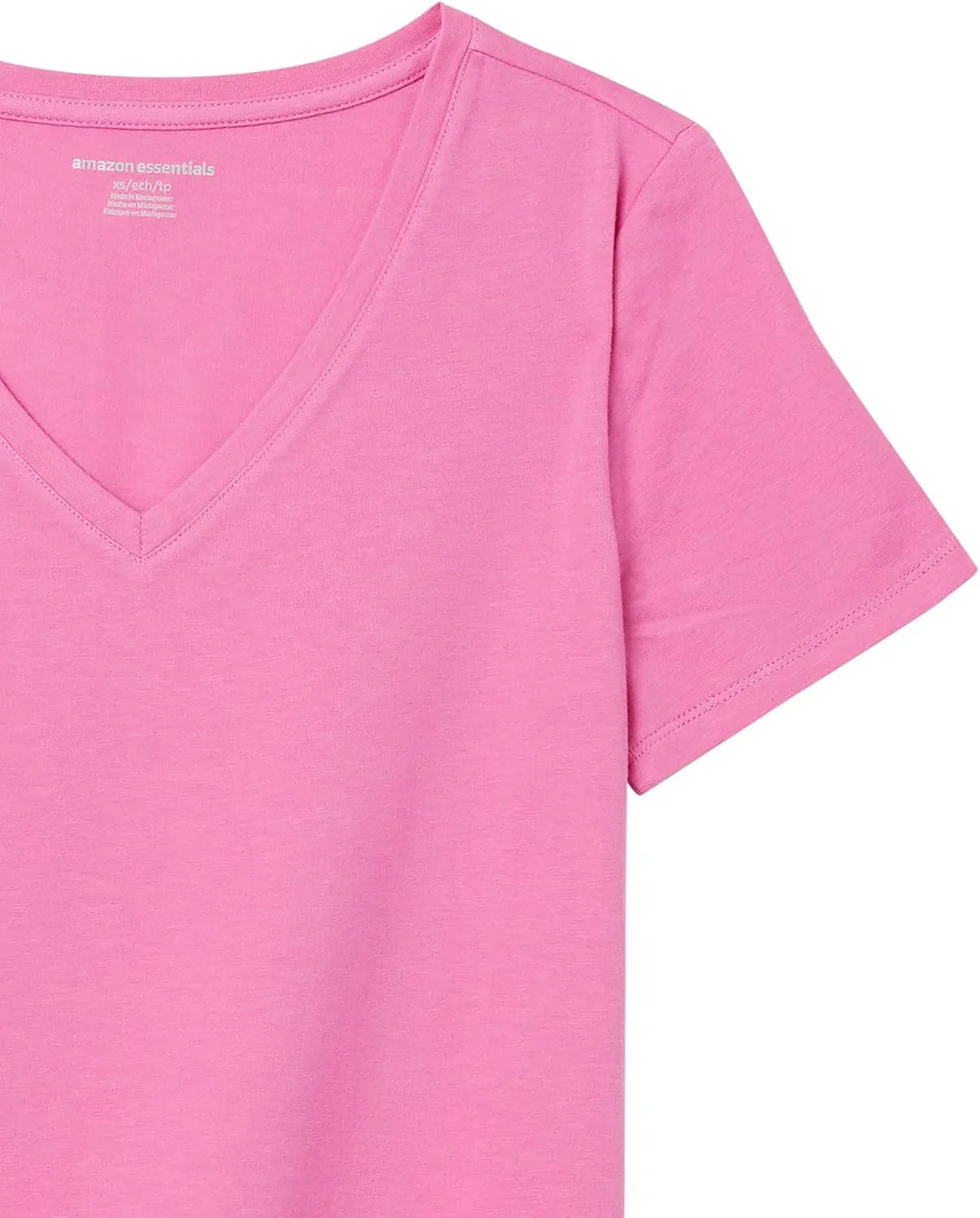 Amazon Essentials Women's Classic-Fit Short-Sleeve V-Neck T-Shirt, Multipacks