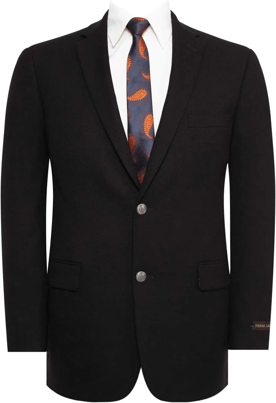 AMY ZHU Men's Sport Coat Classic Fit Stretch Blazer 2 Button Suit Jacket