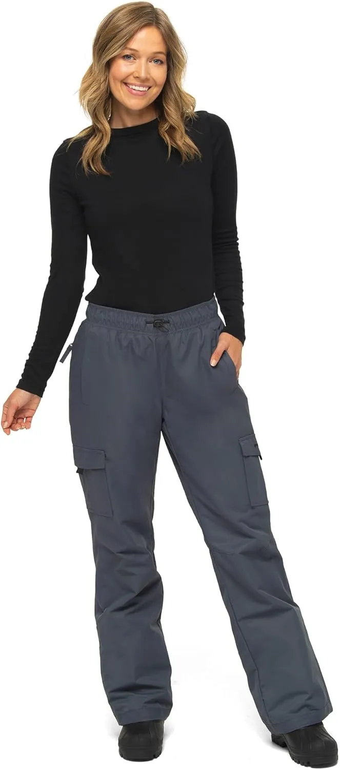 Arctix Women's Lumi Pull Over Fleece Lined Cargo Snow Pants