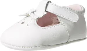 Baby Deer Leather T-Strap Flat (Infant)