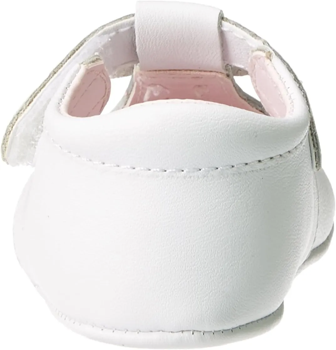 Baby Deer Leather T-Strap Flat (Infant)