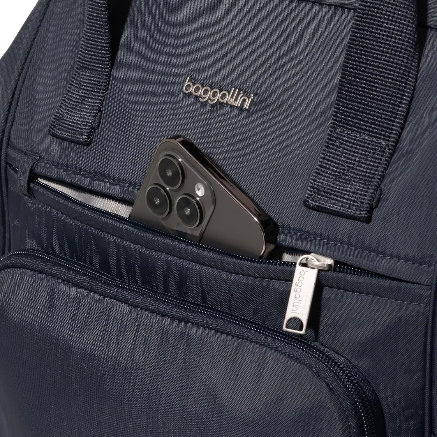 Baggallini Securtex Anti-Theft Windsor Backpack for Travel, Work & Collage, RFID & Locking Zipper, Up to 16" Laptop