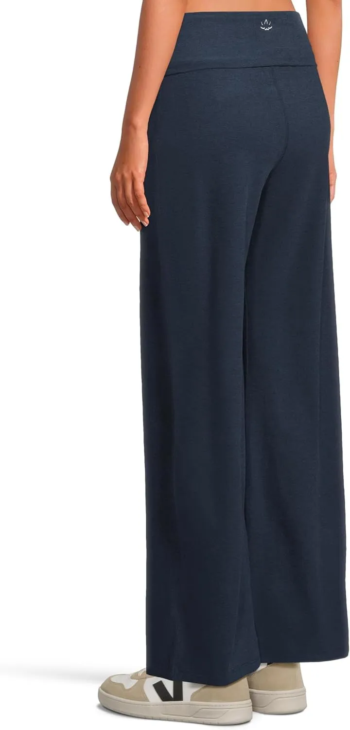 Beyond Yoga Women's Spacedye Foldover Wide Leg Pants