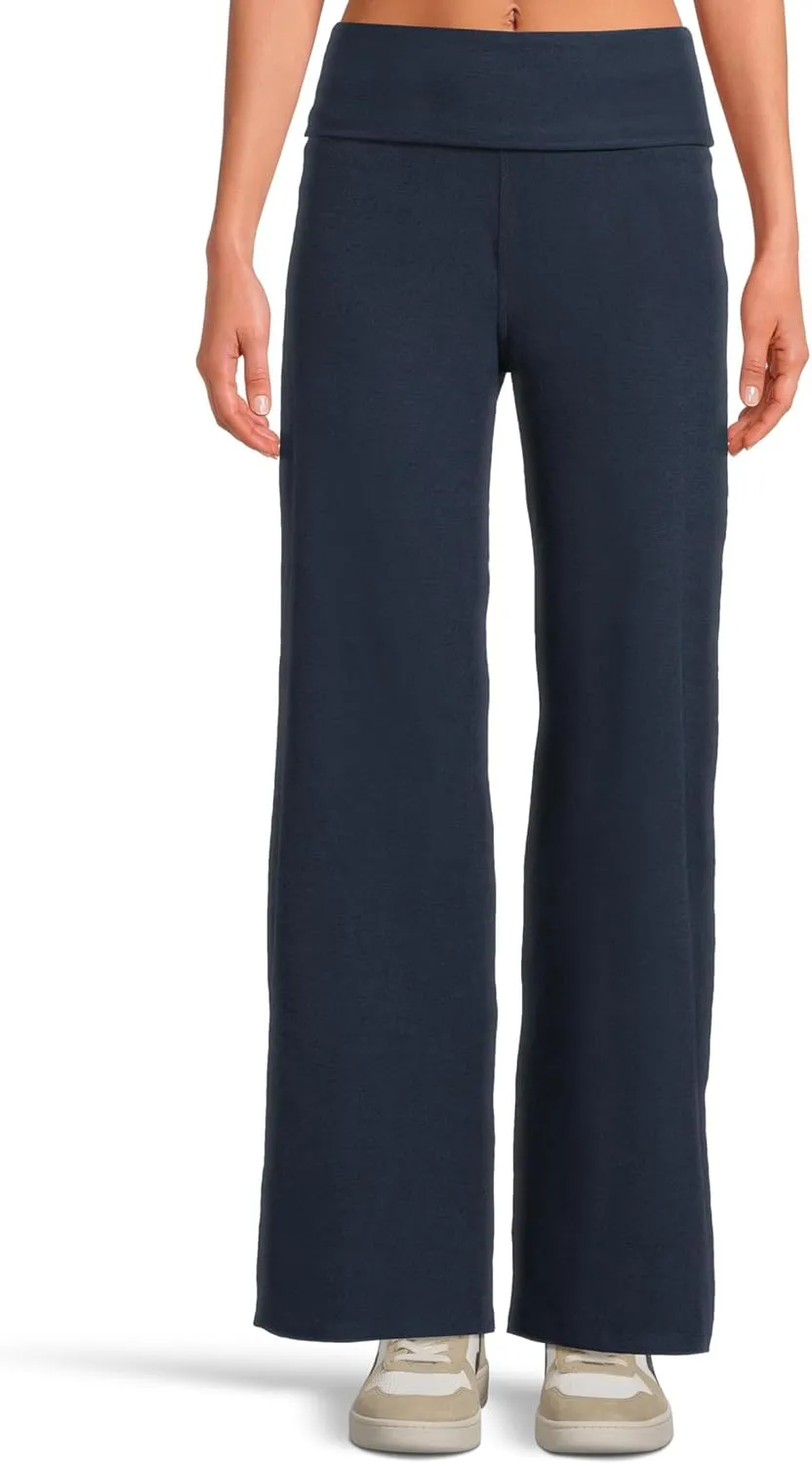 Beyond Yoga Women's Spacedye Foldover Wide Leg Pants