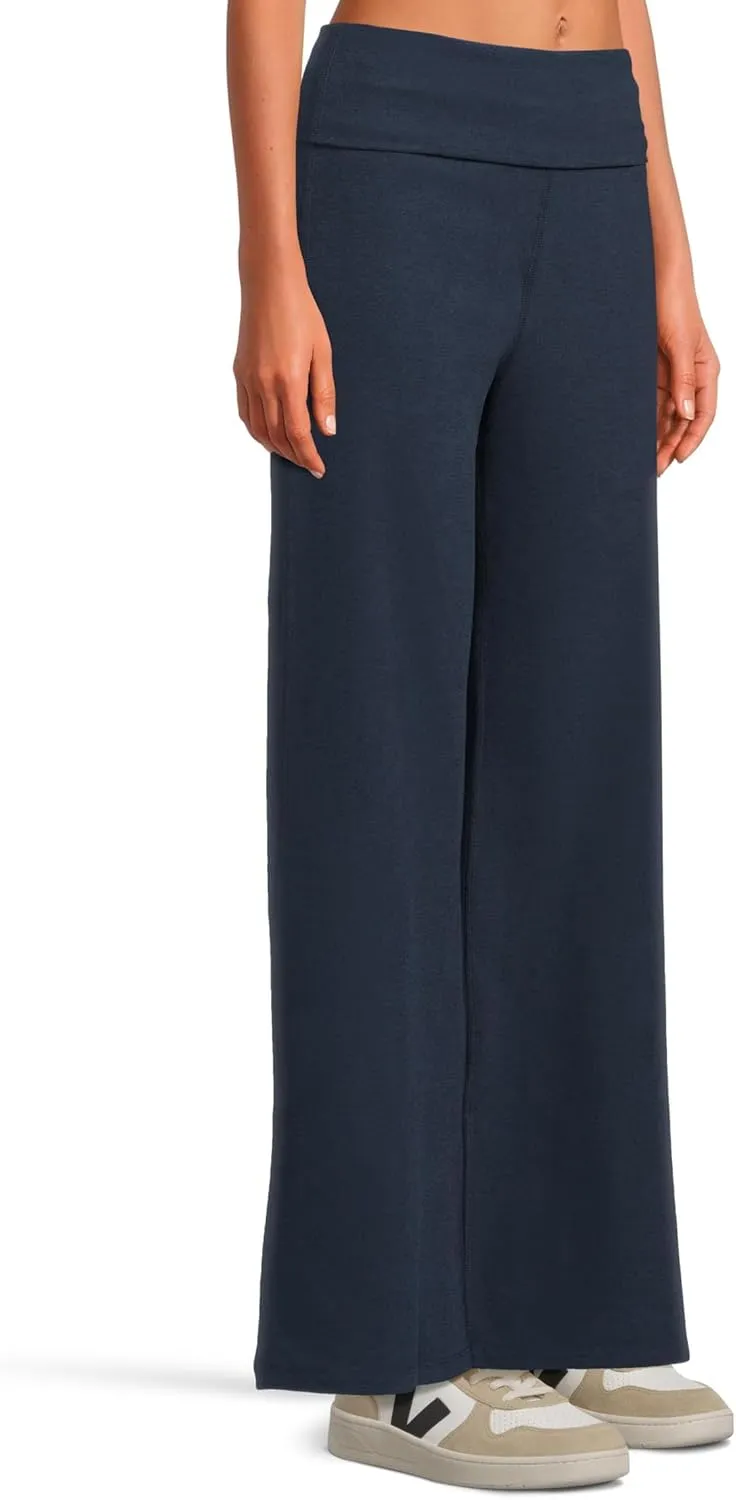 Beyond Yoga Women's Spacedye Foldover Wide Leg Pants