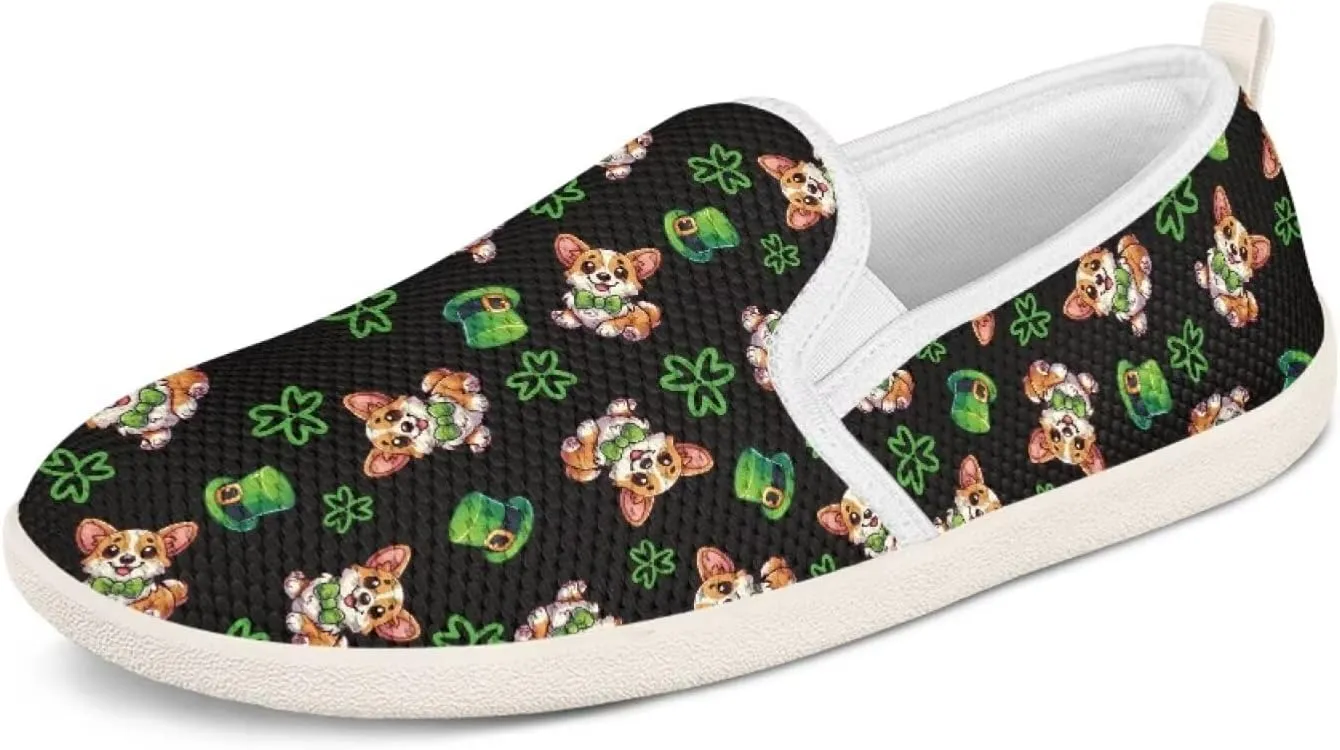 Binienty Women Casual Low Cut Flat Loafer Shoes Slip-On Mesh Sneakers with Rubber Outsole