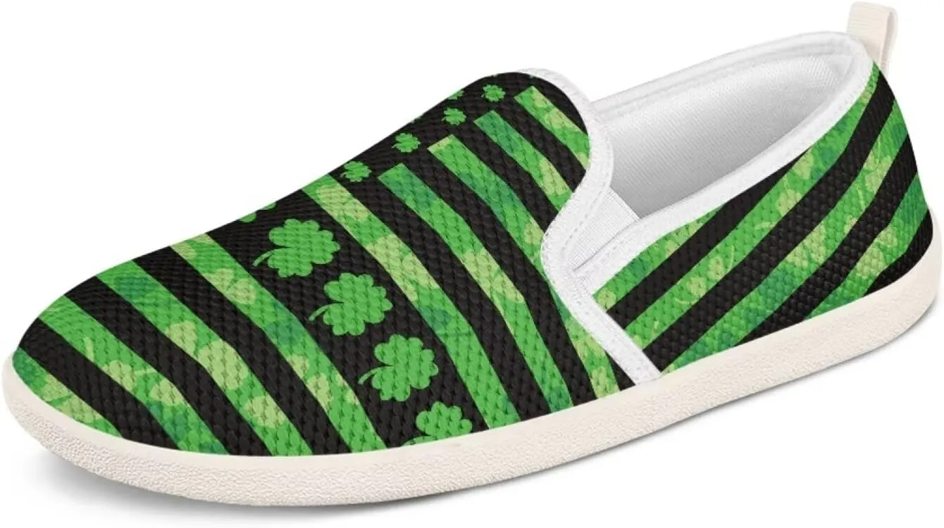 Binienty Women Casual Low Cut Flat Loafer Shoes Slip-On Mesh Sneakers with Rubber Outsole