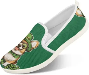 Binienty Women Casual Low Cut Flat Loafer Shoes Slip-On Mesh Sneakers with Rubber Outsole