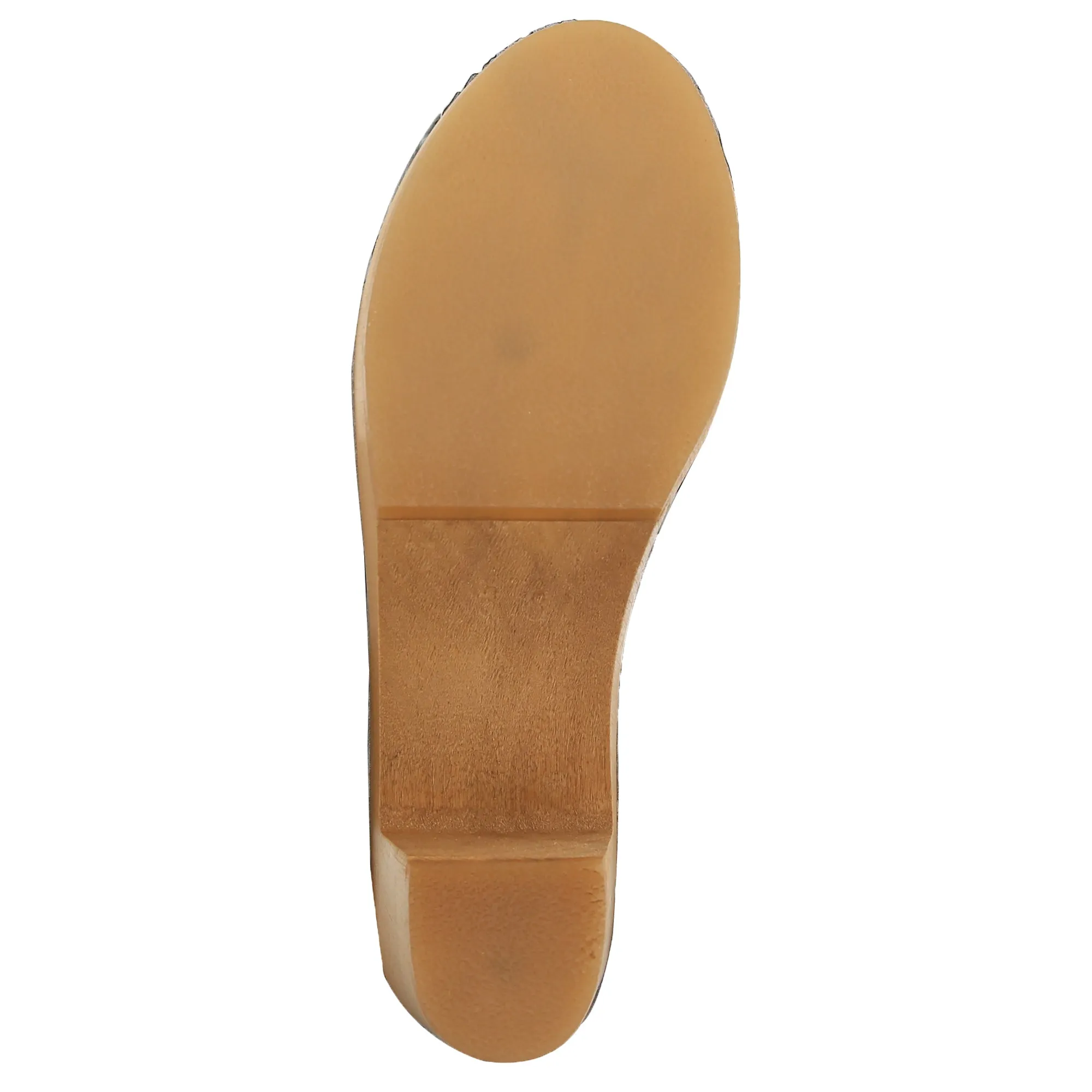 BJORK CLARA Swedish Wooden Clogs in Camel Nubuck