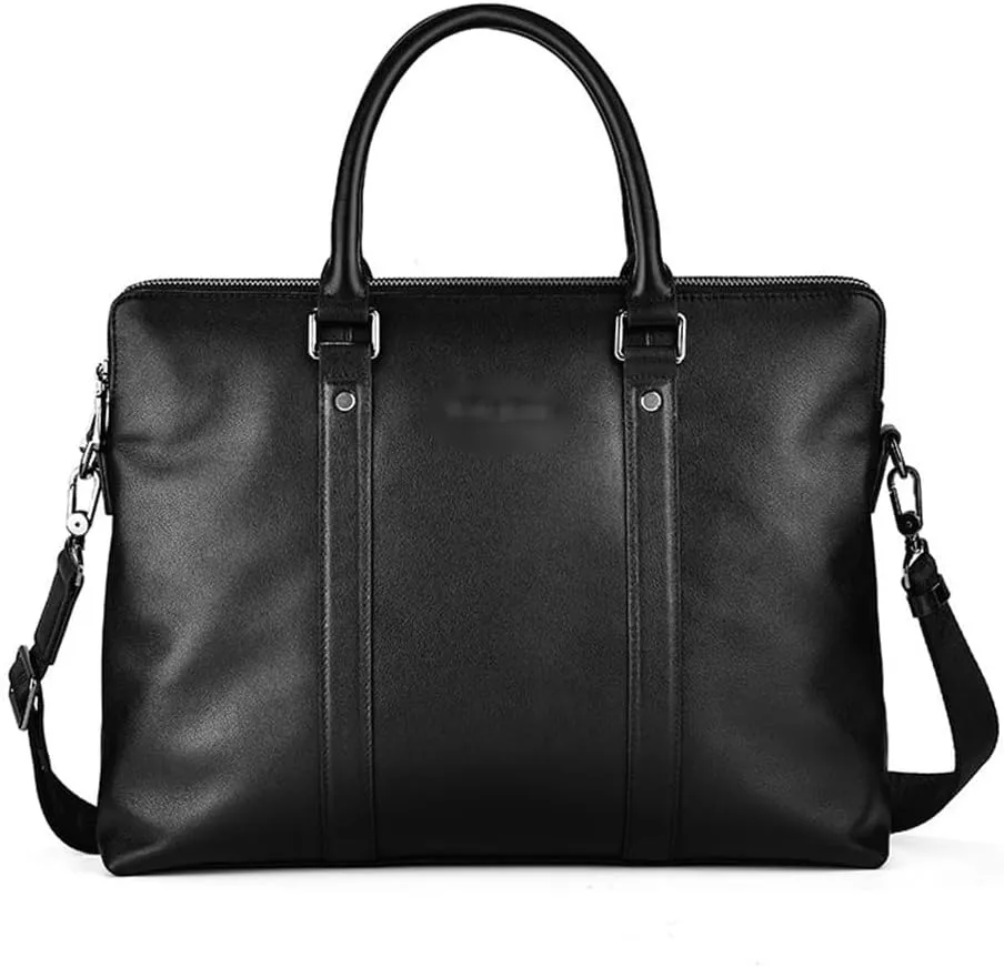 Business Handbag Cowhide Briefcase Men's Casual Shoulder Bag Computer Bag
