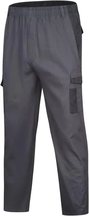 Cargo Pants Men Regular Fit Multi Pockets Stretch Straight Cotton Trousers Casual Stylish Solid Sport Sweatpants