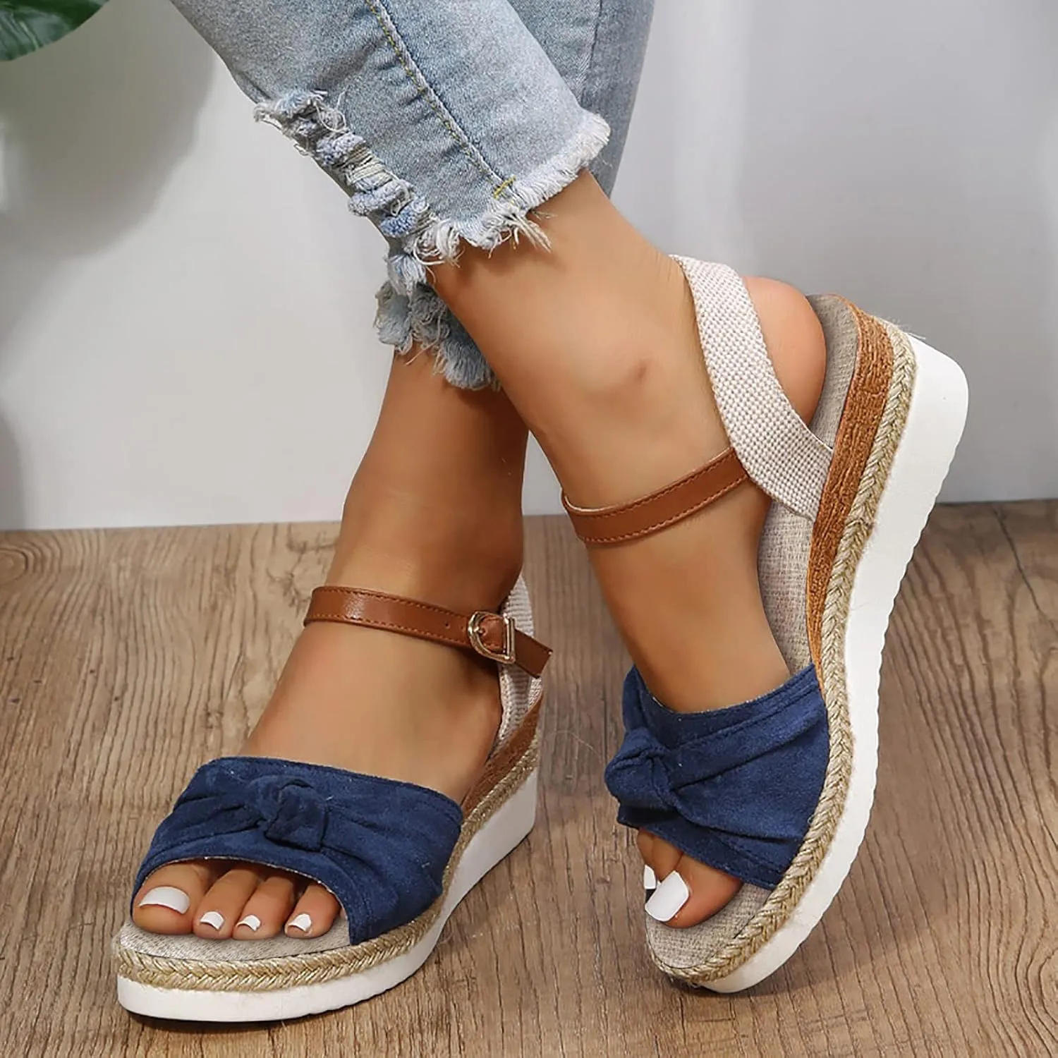 Cathalem Summer Sandals for Women 2024 Orthotic Walking Sandals Women Fashion Comfortable Sandals Arch Support Sandals