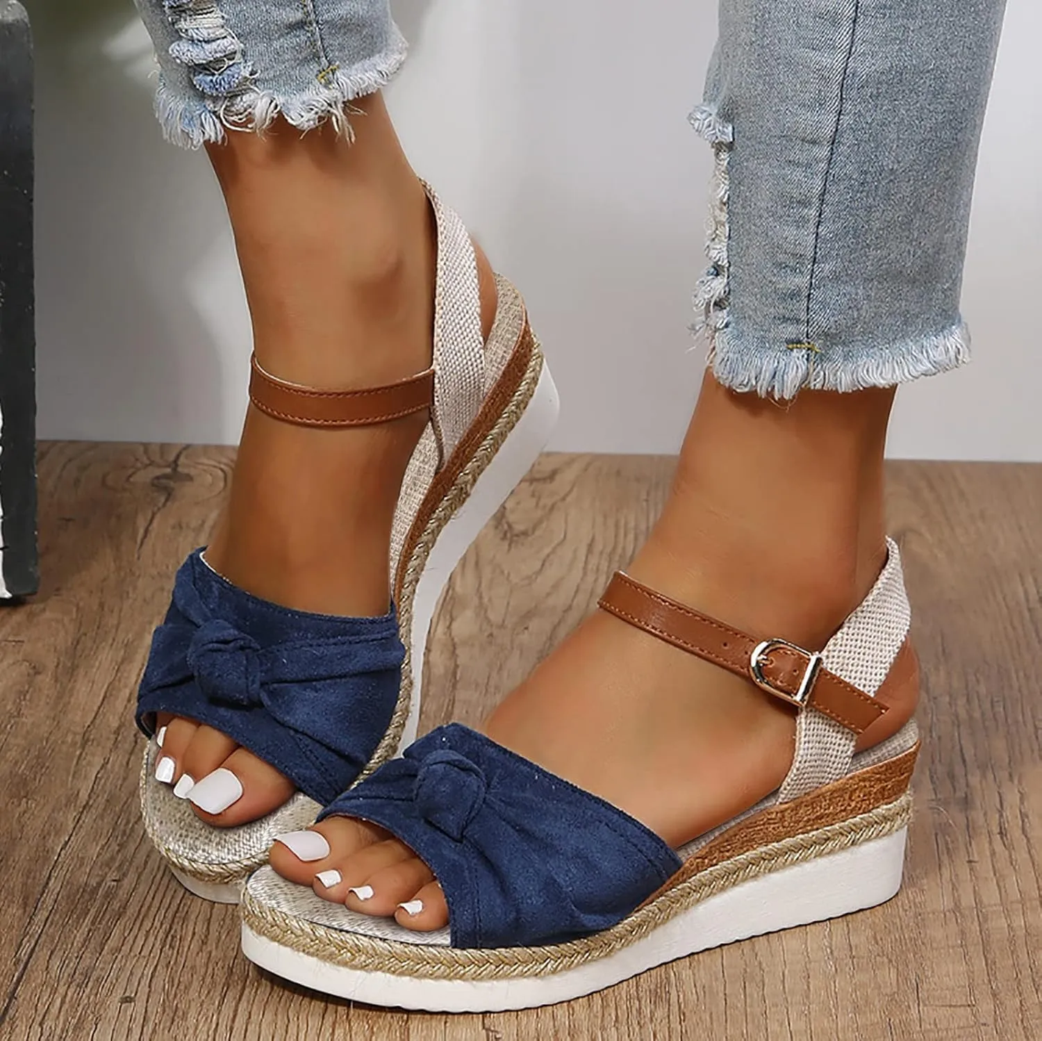 Cathalem Summer Sandals for Women 2024 Orthotic Walking Sandals Women Fashion Comfortable Sandals Arch Support Sandals