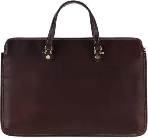 CSCDD Men's Business Retro Briefcase Commuter Leather Handbag Man Cowhide Thin Custom Notes Computer Bag Man's Bag