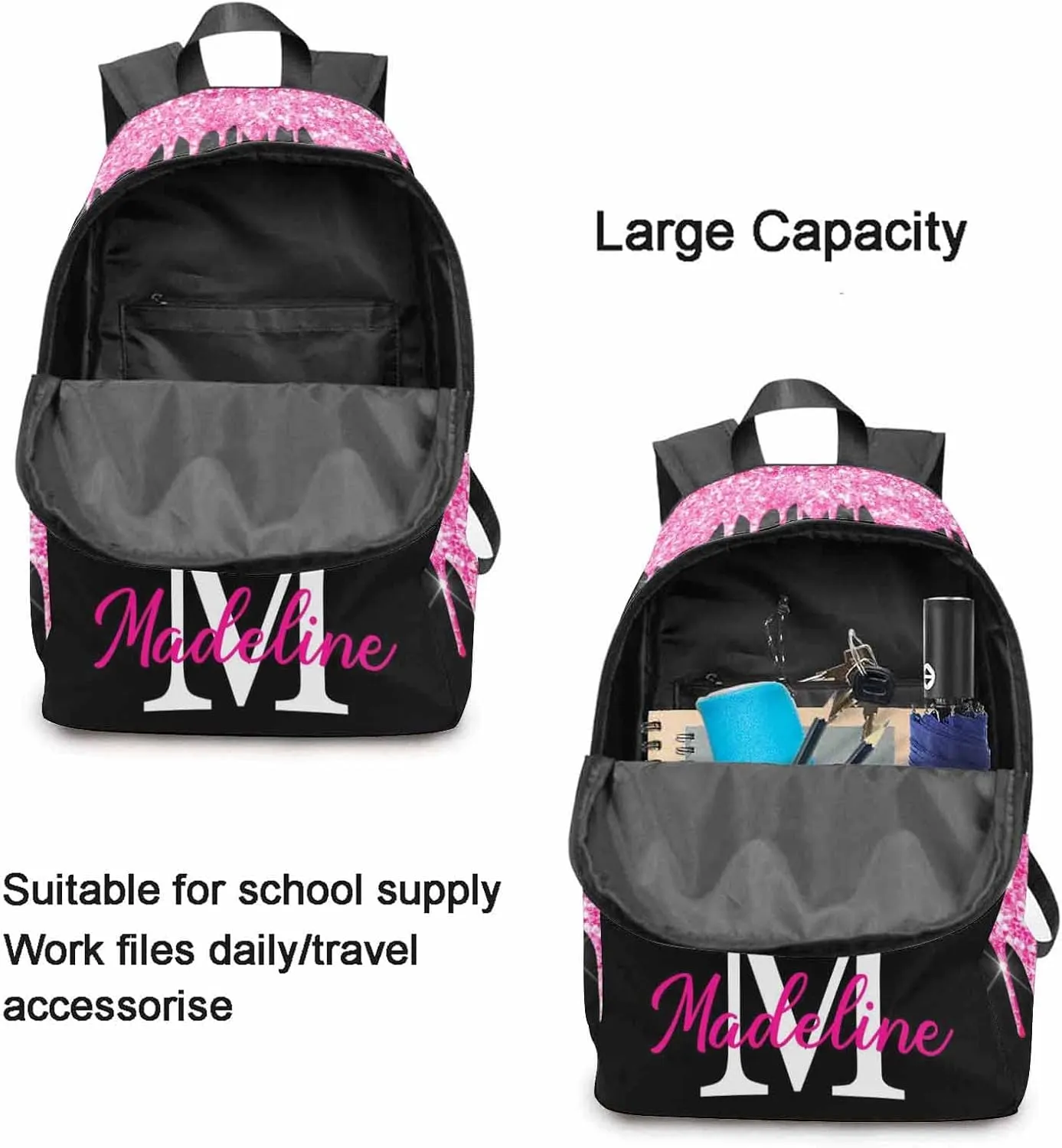 Custom Casual Unisex Daypack Bags Backpack Sunset Whale Sea Ocean Custom Personalized Shoulder Bag Backpack Tote Bag to Sister Brother