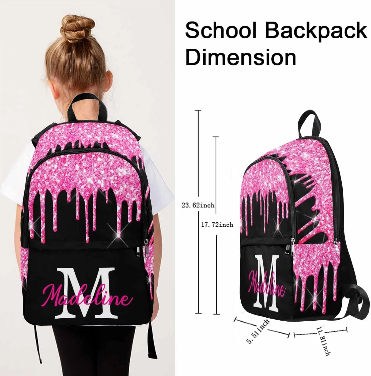 Custom Casual Unisex Daypack Bags Backpack Sunset Whale Sea Ocean Custom Personalized Shoulder Bag Backpack Tote Bag to Sister Brother