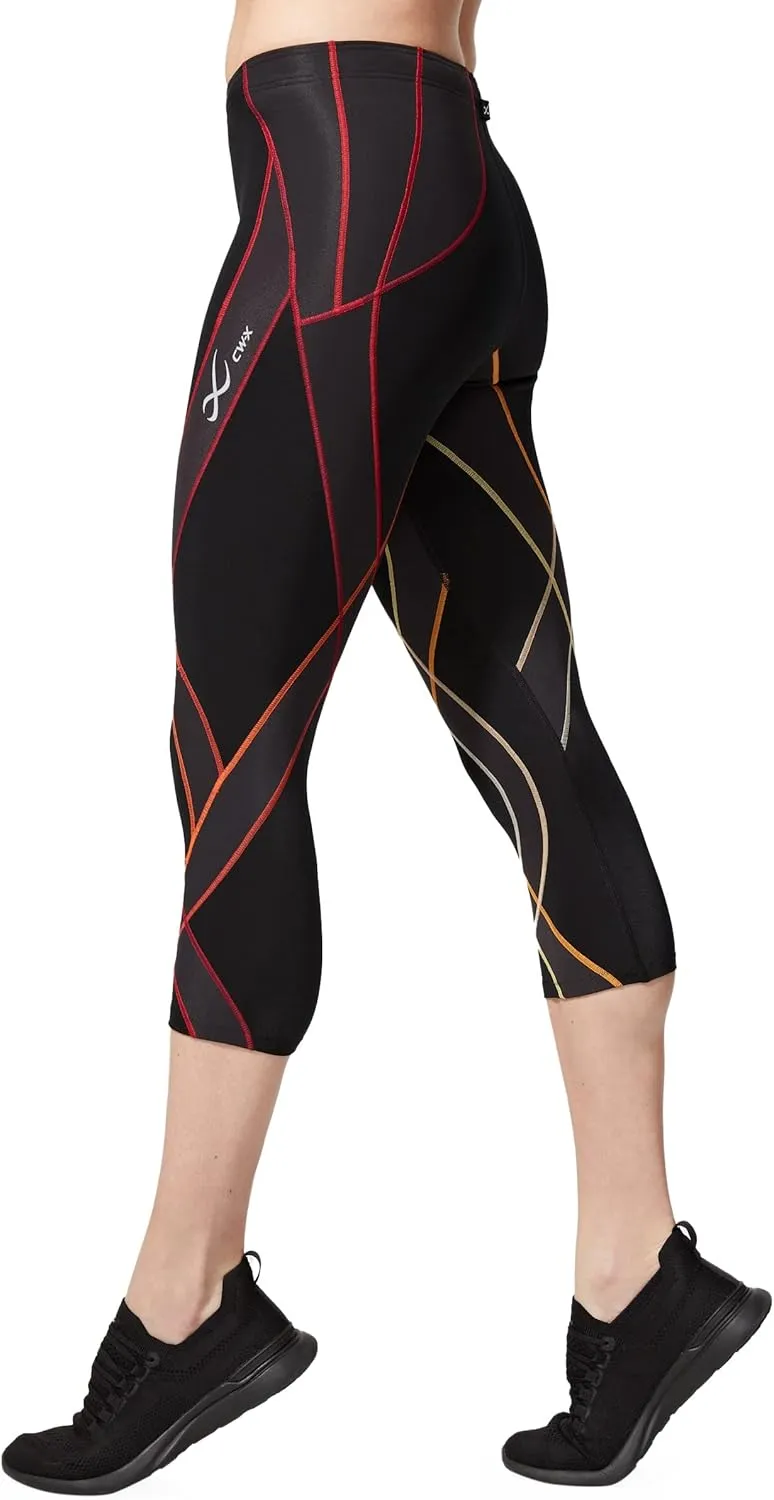 CW-X Women's Endurance Generator Joint and Muscle Support 3/4 Compression Tight, High Performance Capris for Running