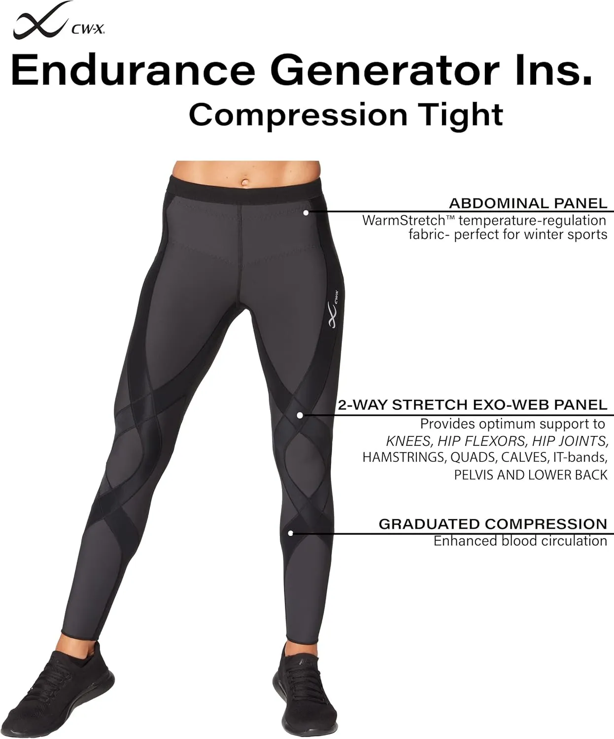 CW-X Women's Standard Endurance Generator Insulator Thermal Compression Tights