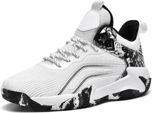 DHAEY Mens Basketball Shoes, Mens Gym Shoes High-Top Sneakers for Women Men Mens Sneakers Mens Sneakers Street Court (Color : C, Size : 9.5 Women/8 Men)