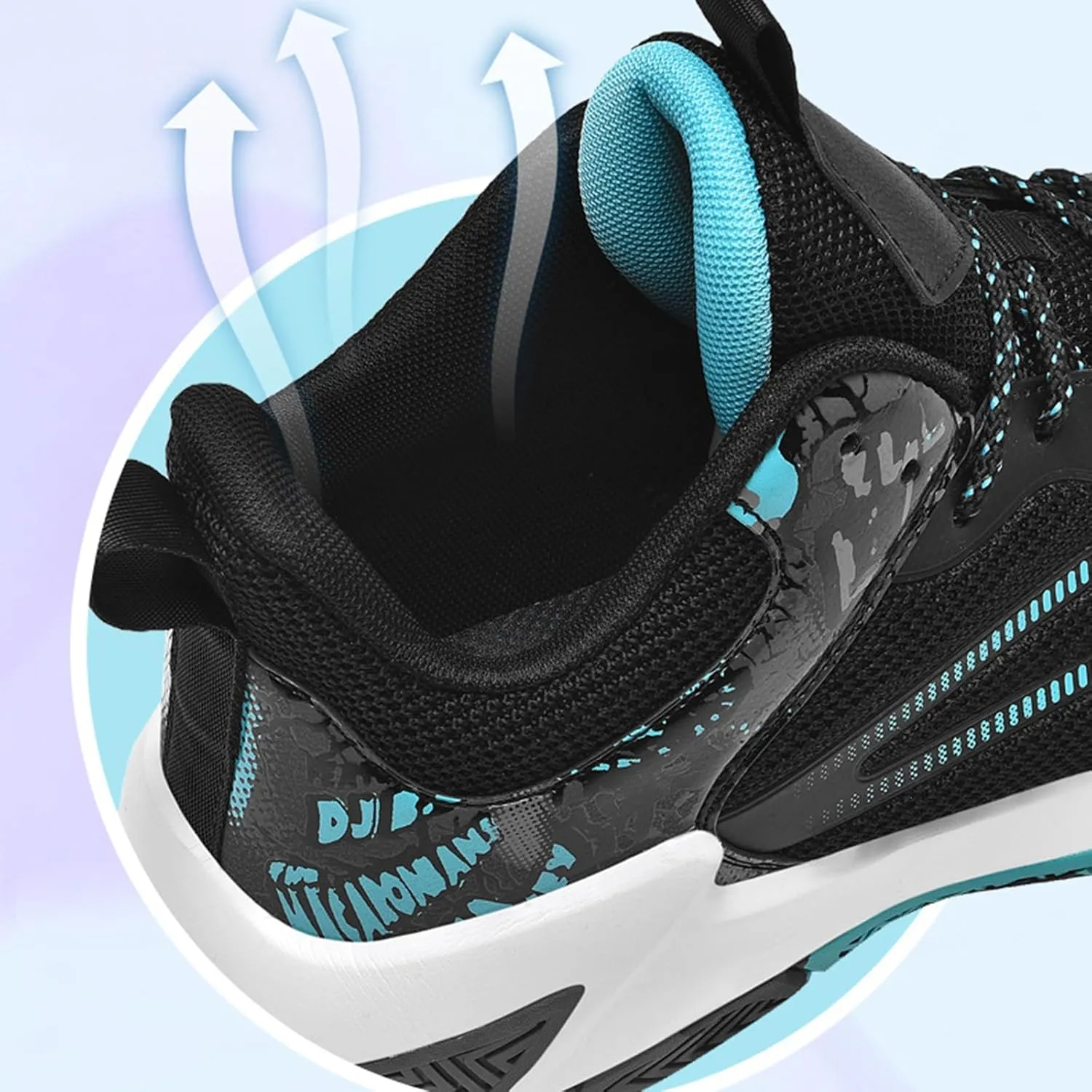DHAEY Mens Basketball Shoes, Mens Gym Shoes High-Top Sneakers for Women Men Mens Sneakers Mens Sneakers Street Court (Color : C, Size : 9.5 Women/8 Men)