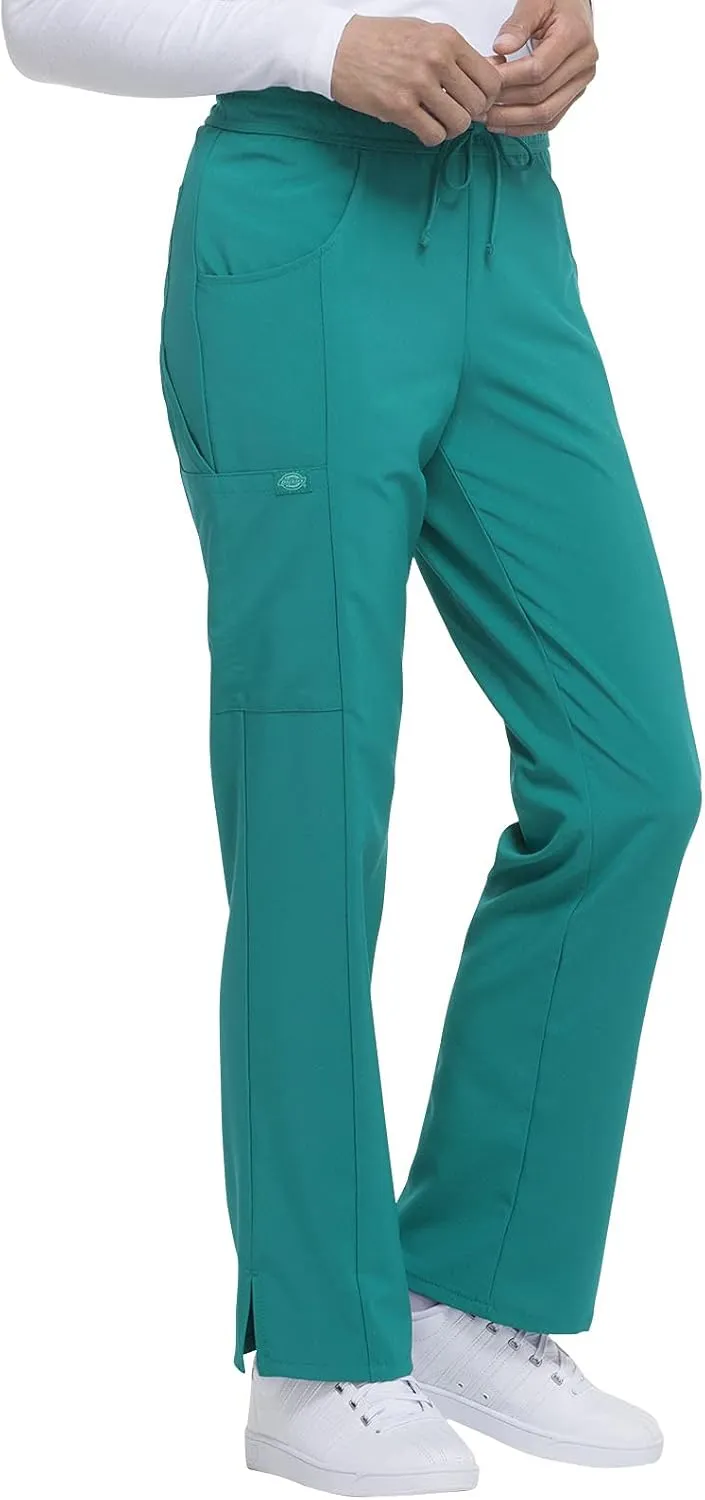Dickies EDS Essentials Scrubs for Women, Drawstring Cargo Scrub Pants with Four-Way Stretch and Moisture Wicking DK010