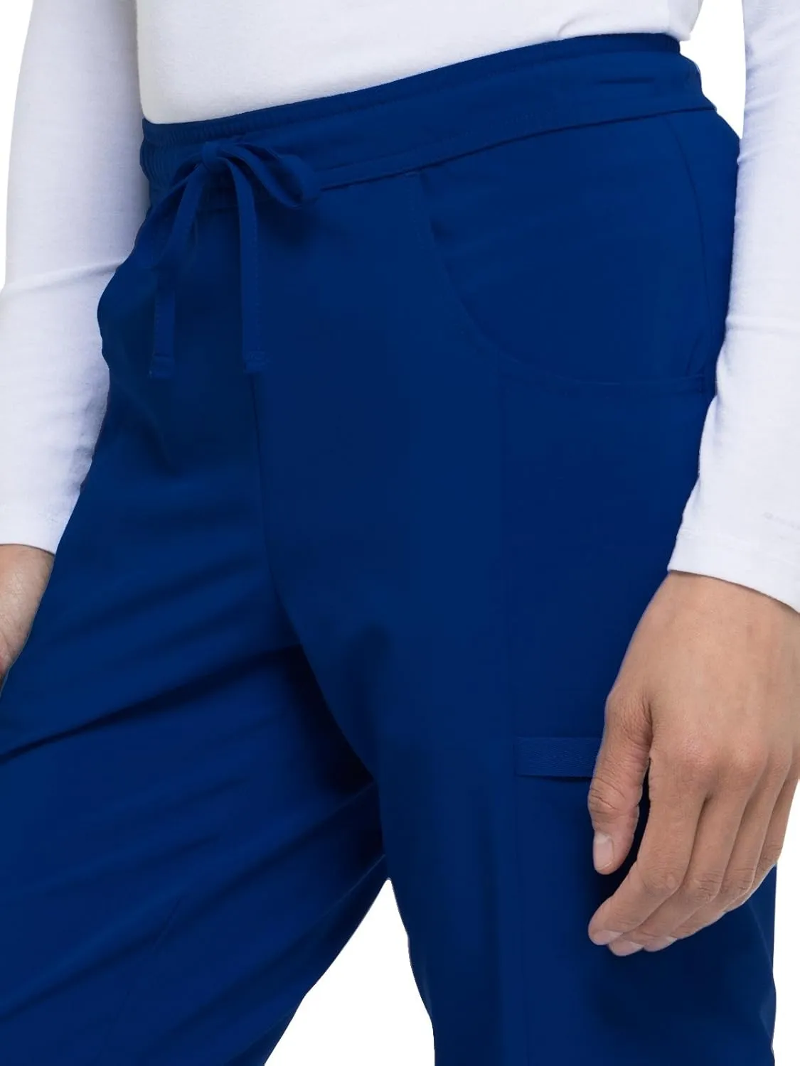 Dickies EDS Essentials Scrubs for Women, Drawstring Cargo Scrub Pants with Four-Way Stretch and Moisture Wicking DK010