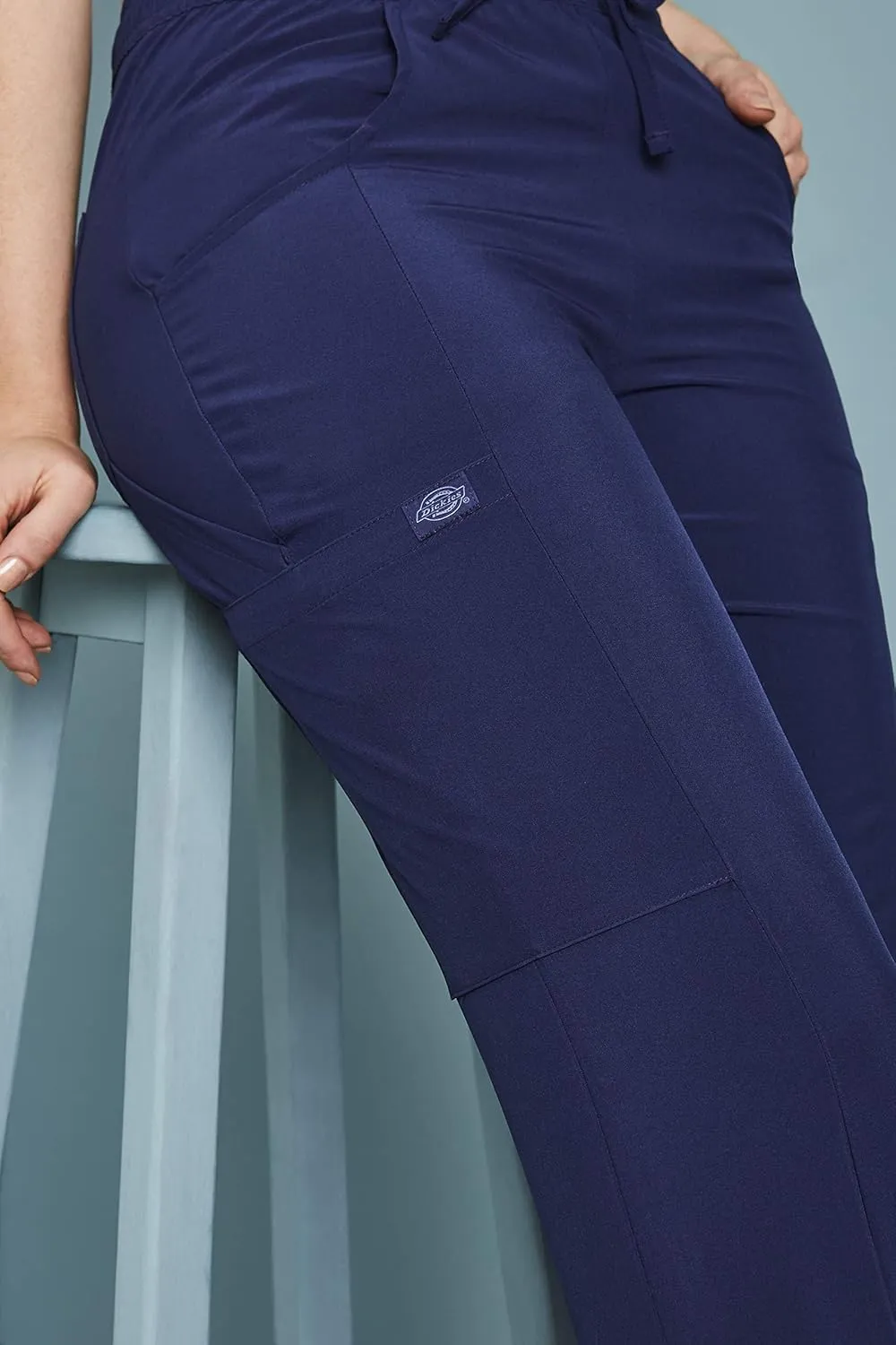 Dickies EDS Essentials Scrubs for Women, Drawstring Cargo Scrub Pants with Four-Way Stretch and Moisture Wicking DK010