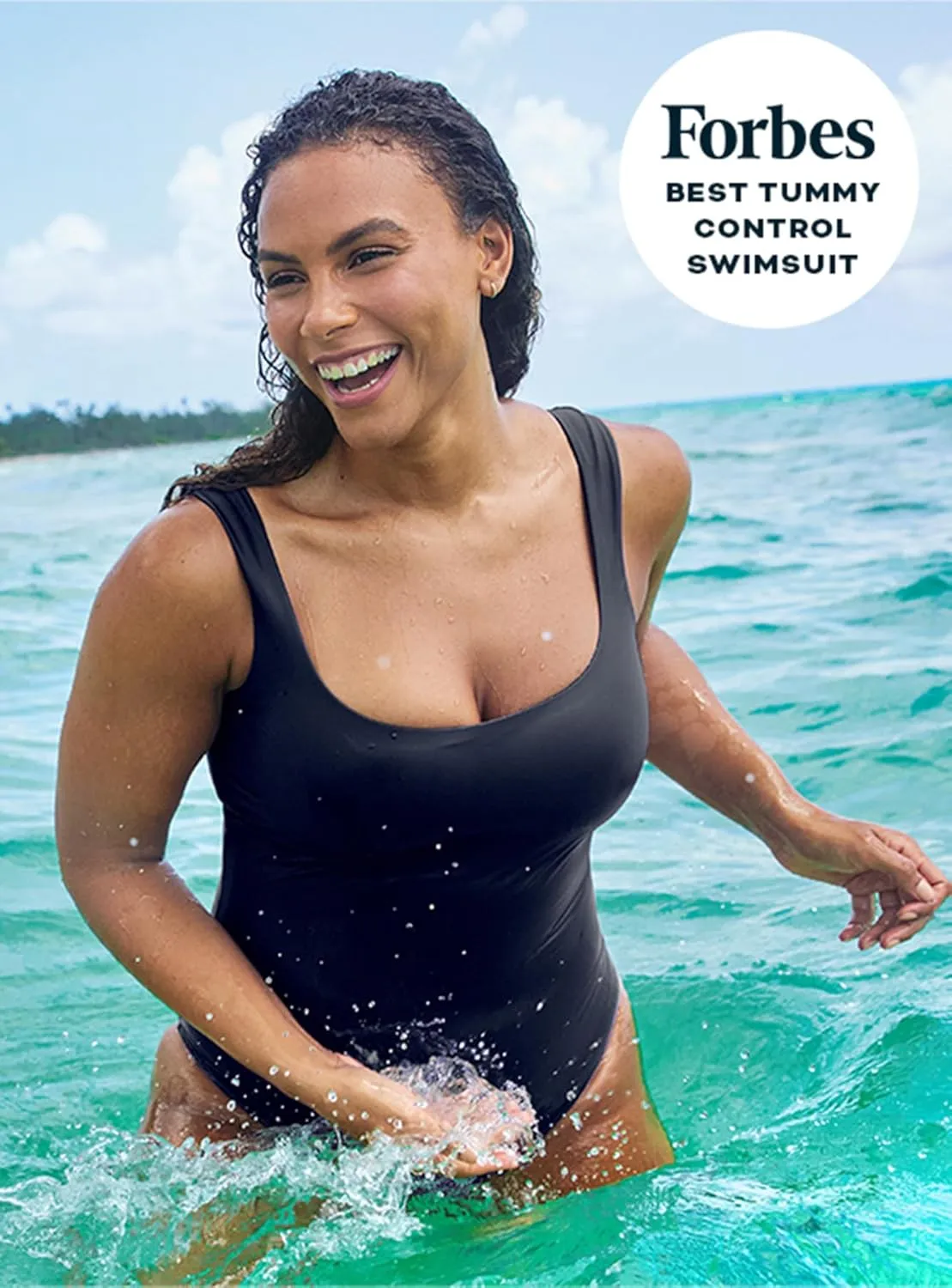 DreamSculpt Square Neck Tank by STYLEST | Shapewear Swimsuit Designed to Flatter and Enhance Your Curves