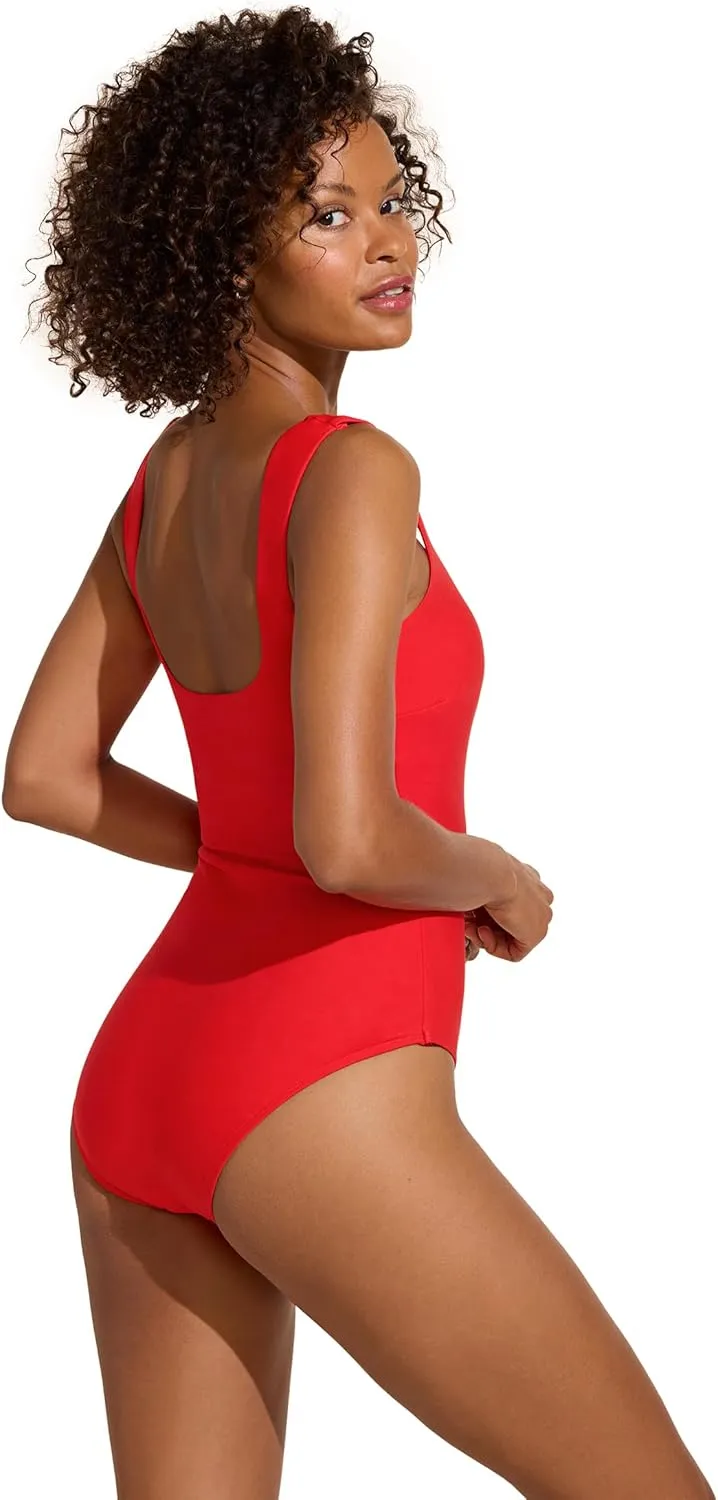 DreamSculpt Square Neck Tank by STYLEST | Shapewear Swimsuit Designed to Flatter and Enhance Your Curves