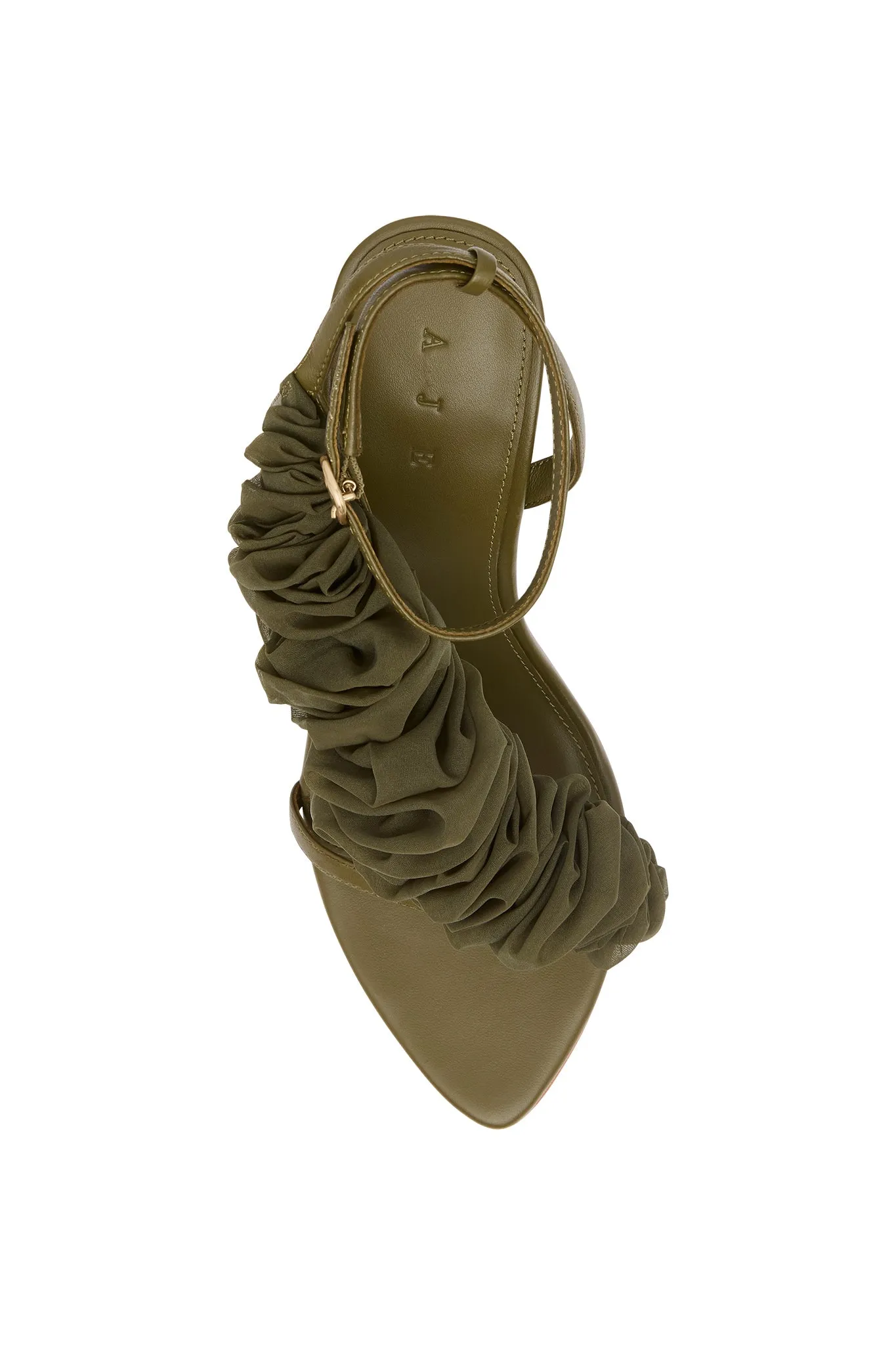 Ela Ruffle Ribbon Heel