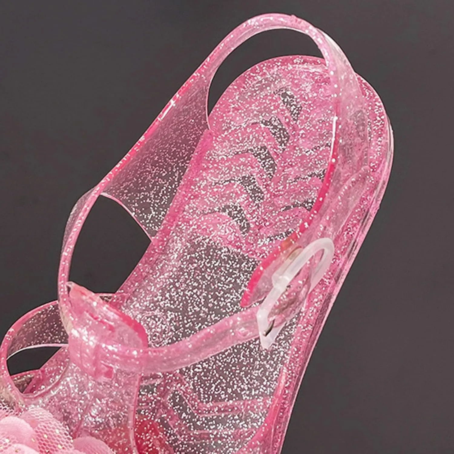 Everyday Slide Sandals with Backstrap Sandals For Girls Kids Toddler Dress Up Flat Sequins Butterfly Mary Jane Shoes Summer Casual Sandal Flower Girl Shoes