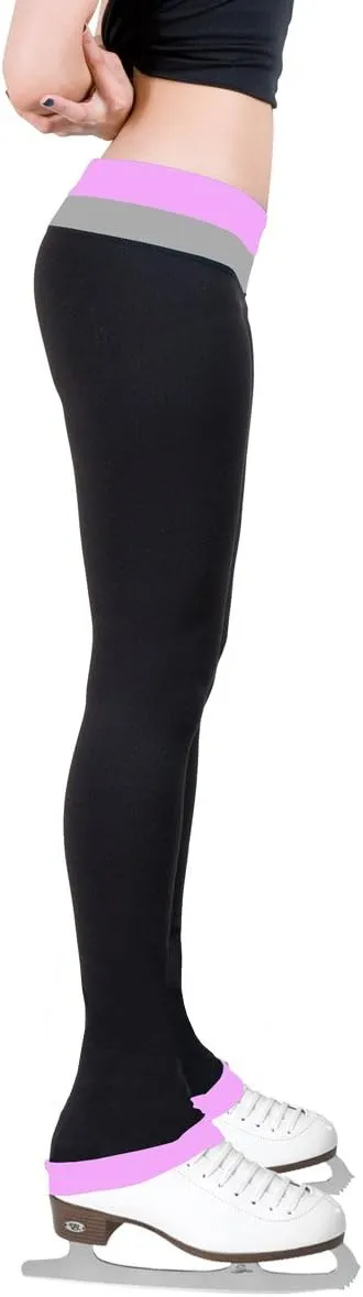 Figure Skating Pants with 2-Tones Waistband