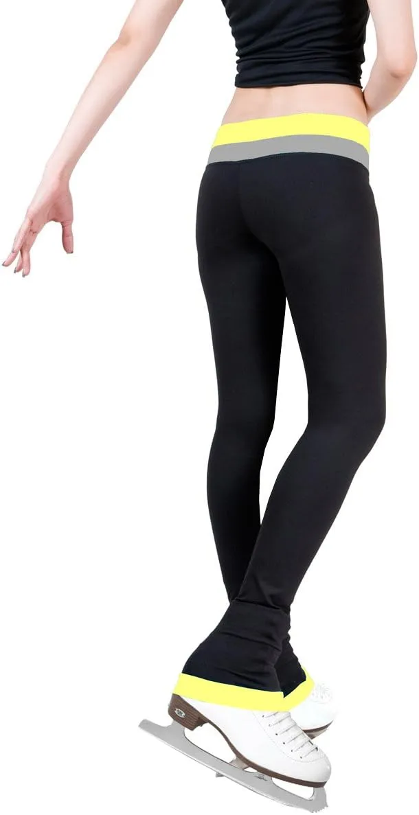 Figure Skating Pants with 2-Tones Waistband