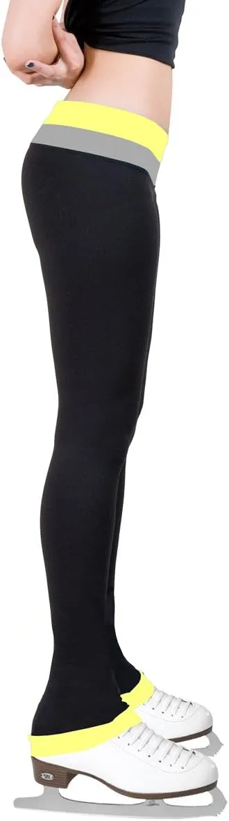 Figure Skating Pants with 2-Tones Waistband