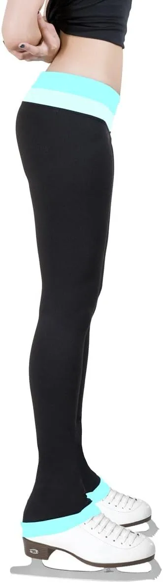 Figure Skating Pants with 2-Tones Waistband