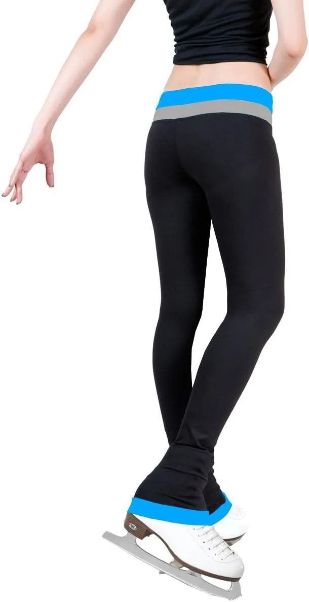 Figure Skating Pants with 2-Tones Waistband