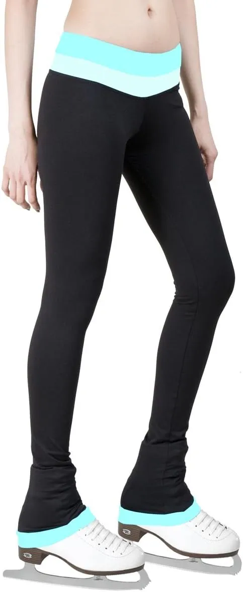 Figure Skating Pants with 2-Tones Waistband