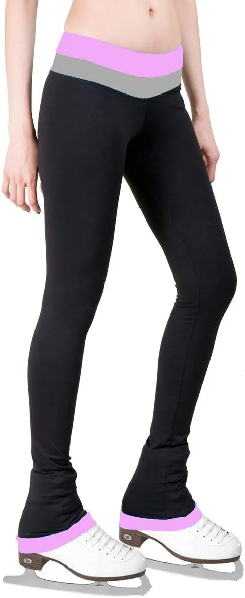 Figure Skating Pants with 2-Tones Waistband