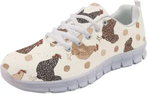 Forchrinse Colorful Bat Woman Fitness Sport Sneakers Lace UP Running Shoes Walking Shoes for Men