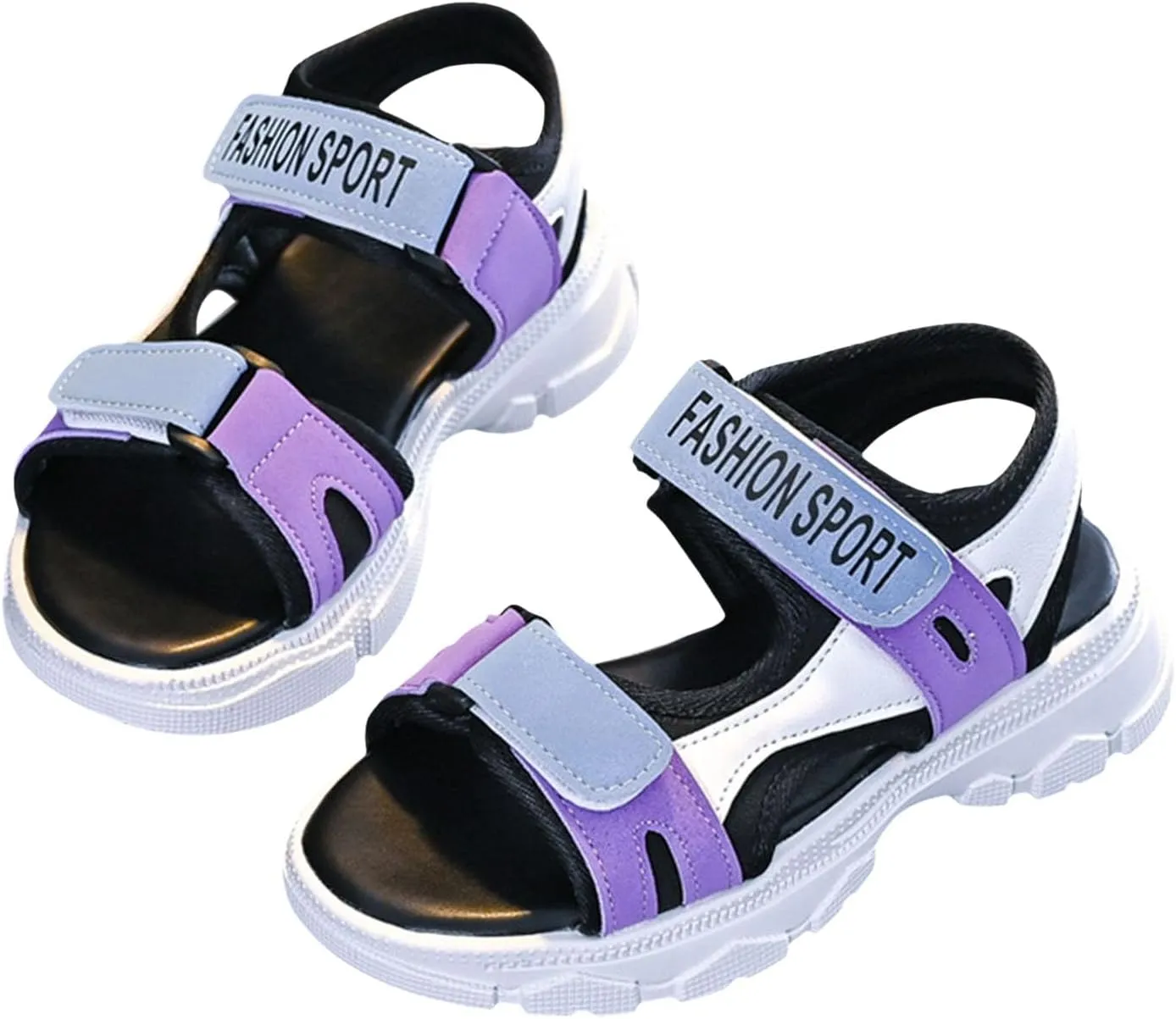 Girls Flower Sandal Girls Sandals Fashion Sports Soft Sole Student Shoes For Middle And Large Children Little Children Beach Shoes