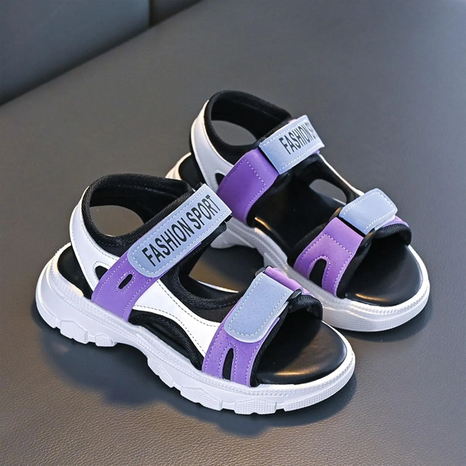 Girls Flower Sandal Girls Sandals Fashion Sports Soft Sole Student Shoes For Middle And Large Children Little Children Beach Shoes