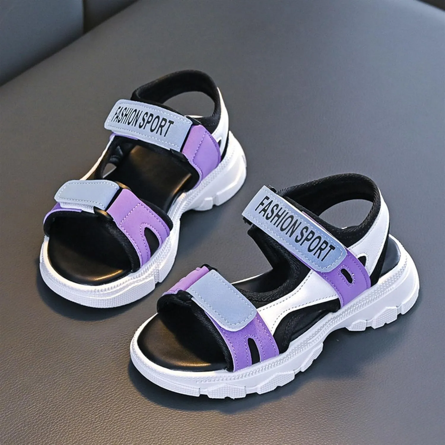Girls Flower Sandal Girls Sandals Fashion Sports Soft Sole Student Shoes For Middle And Large Children Little Children Beach Shoes