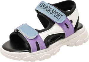 Girls Flower Sandal Girls Sandals Fashion Sports Soft Sole Student Shoes For Middle And Large Children Little Children Beach Shoes