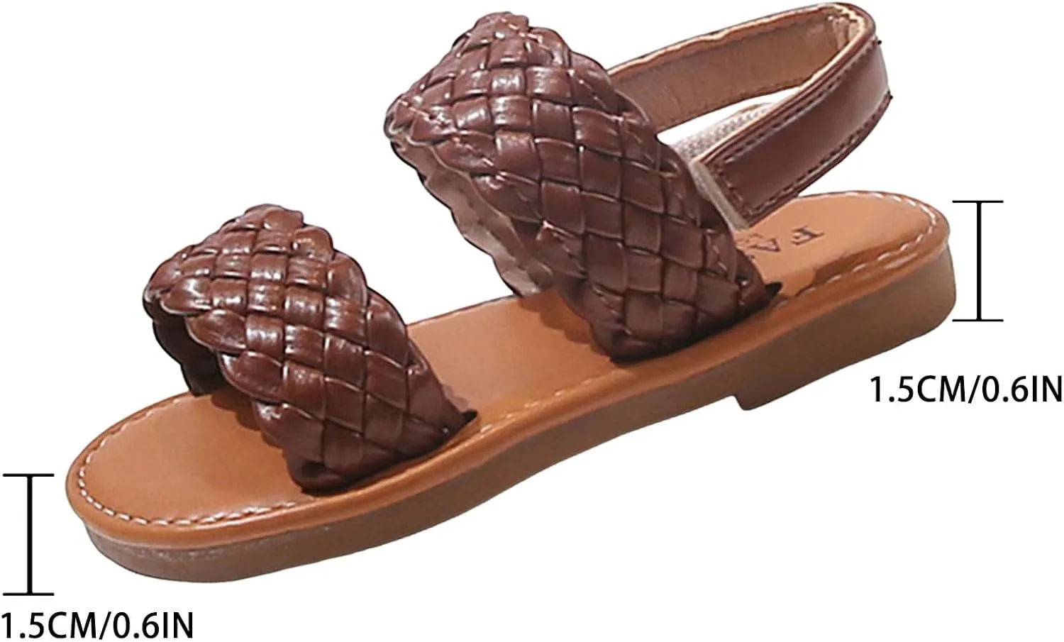 Girls Sandals Summer New Korean Edition Solid Color Open Toed Beach Shoes Big Girls Sandals for Toddler Girl