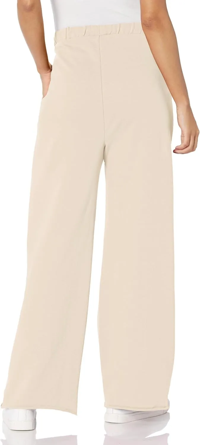 HUGO Women's Script Logo Wide Leg Pants